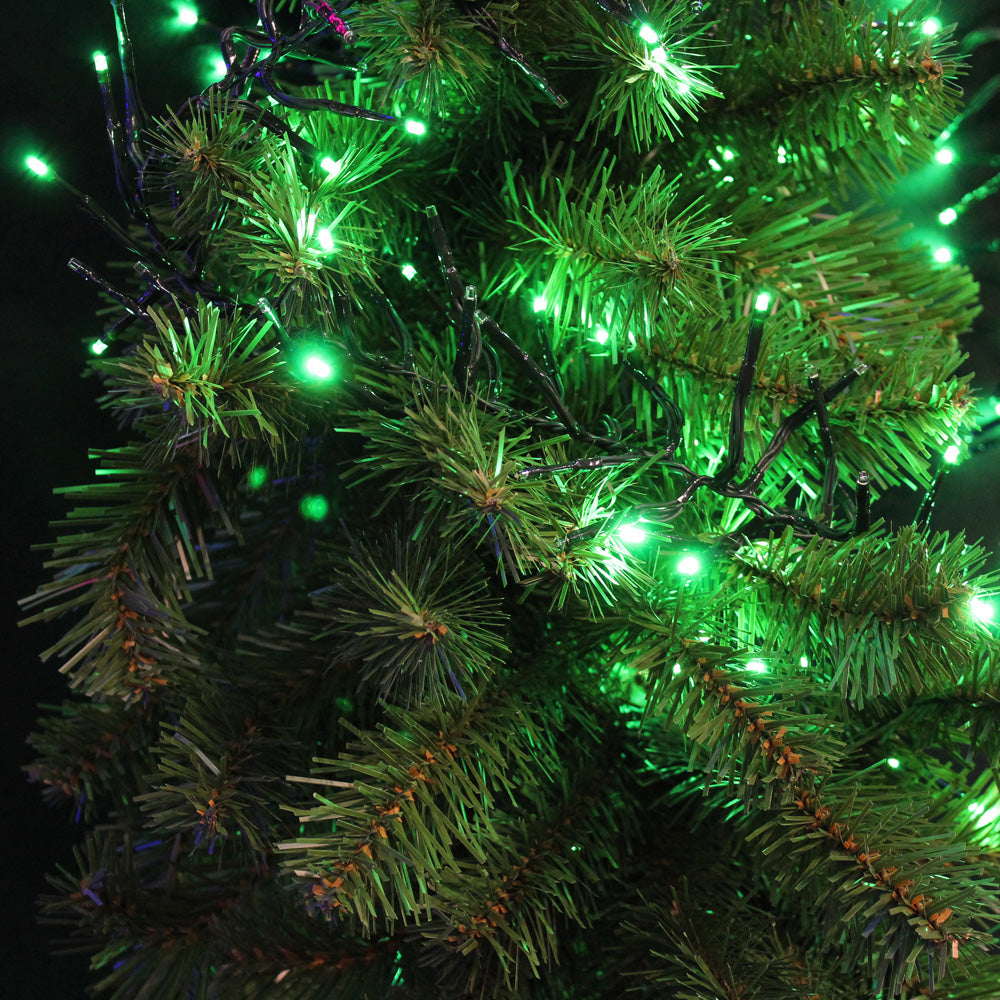 Green Cluster Christmas Rice Lights