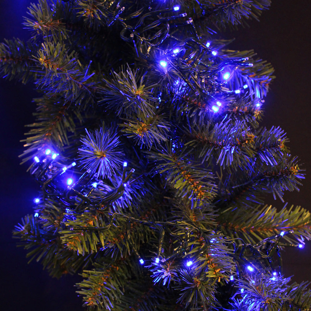 Blue Cluster Rice Christmas Lights