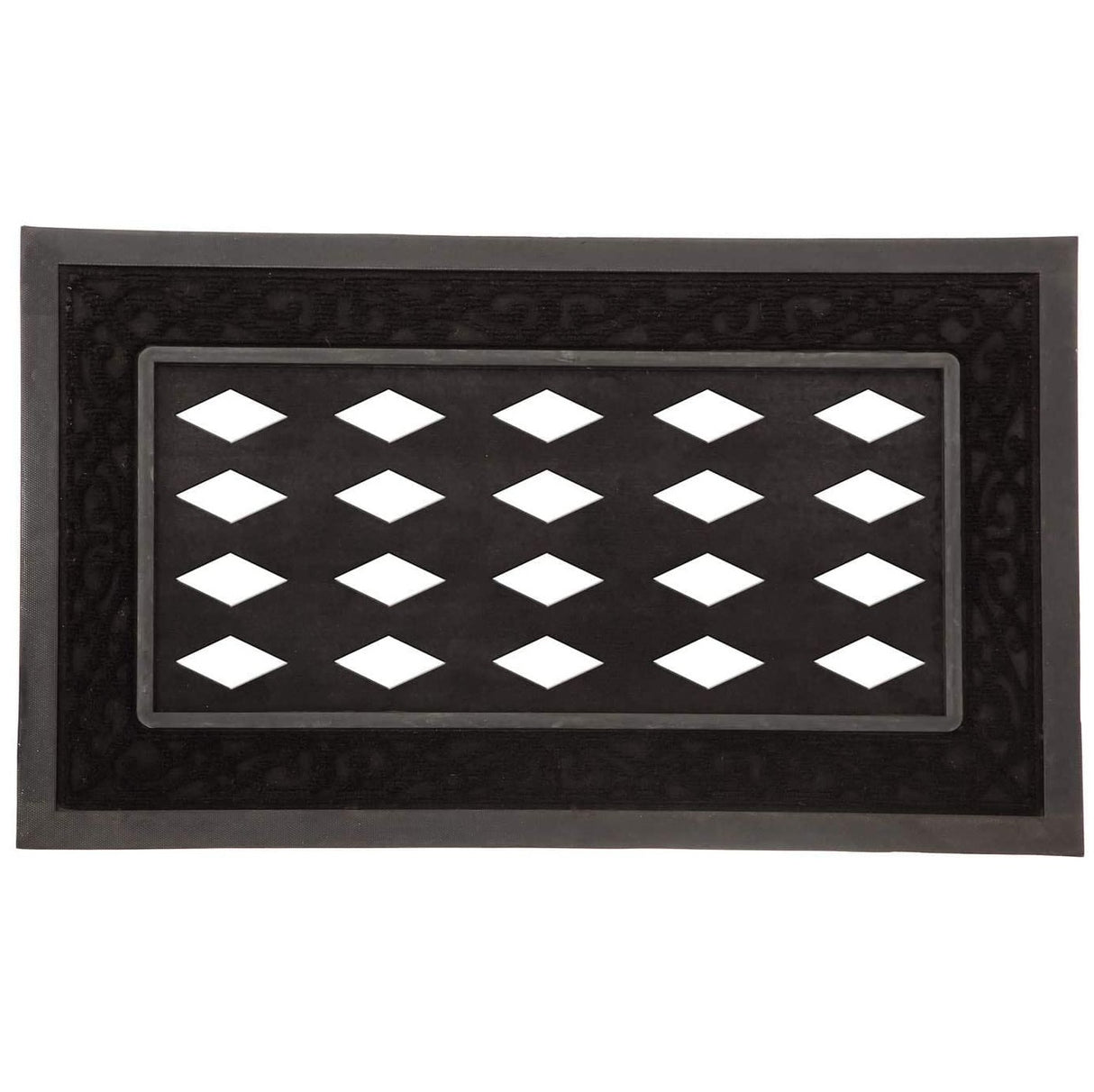 Decorative Black Sassafras Doormat Tray