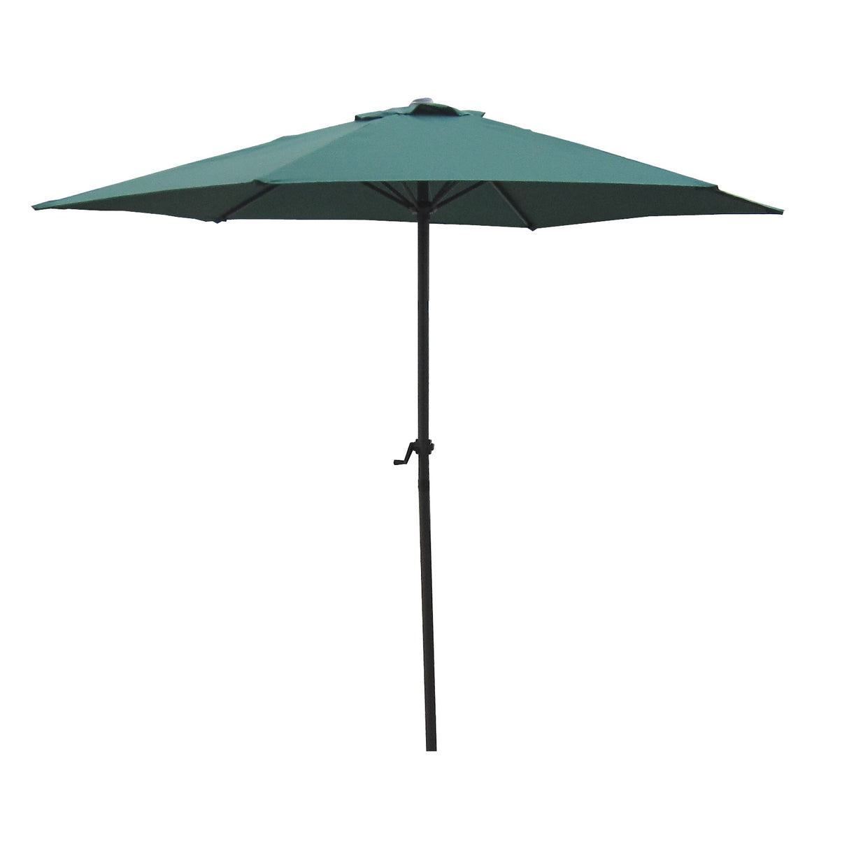 7.5' Market Bronze Frame Hunter Green Canopy Umbrella