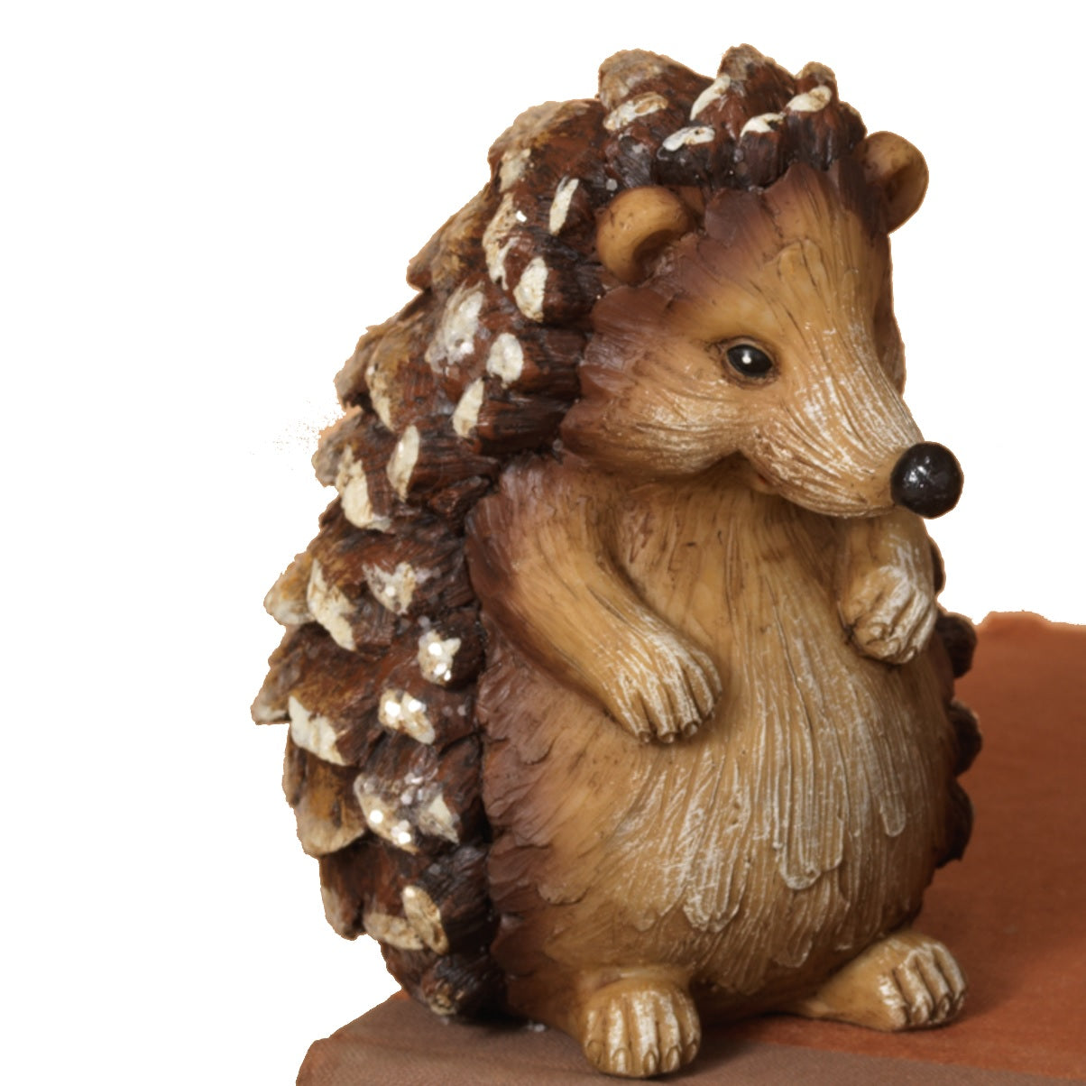 4" Resin Pine Cone Hedgehog Figurine