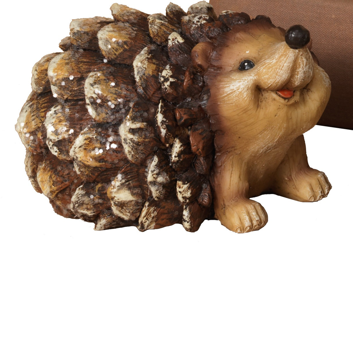 4" Resin Pine Cone Hedgehog Figurine