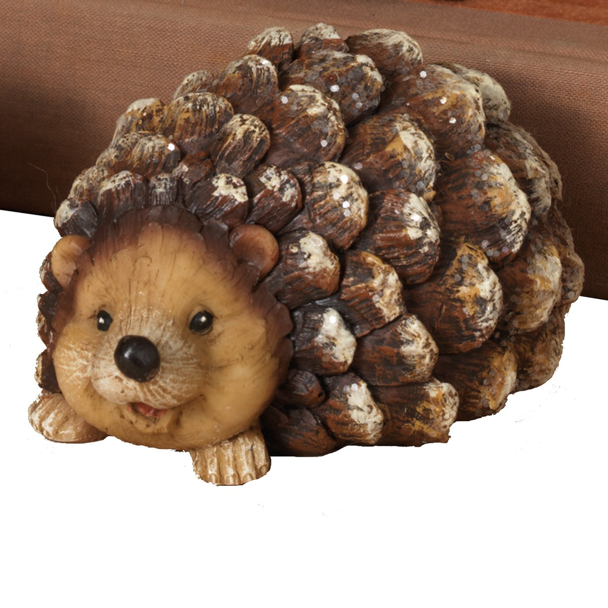 4" Resin Pine Cone Hedgehog Figurine
