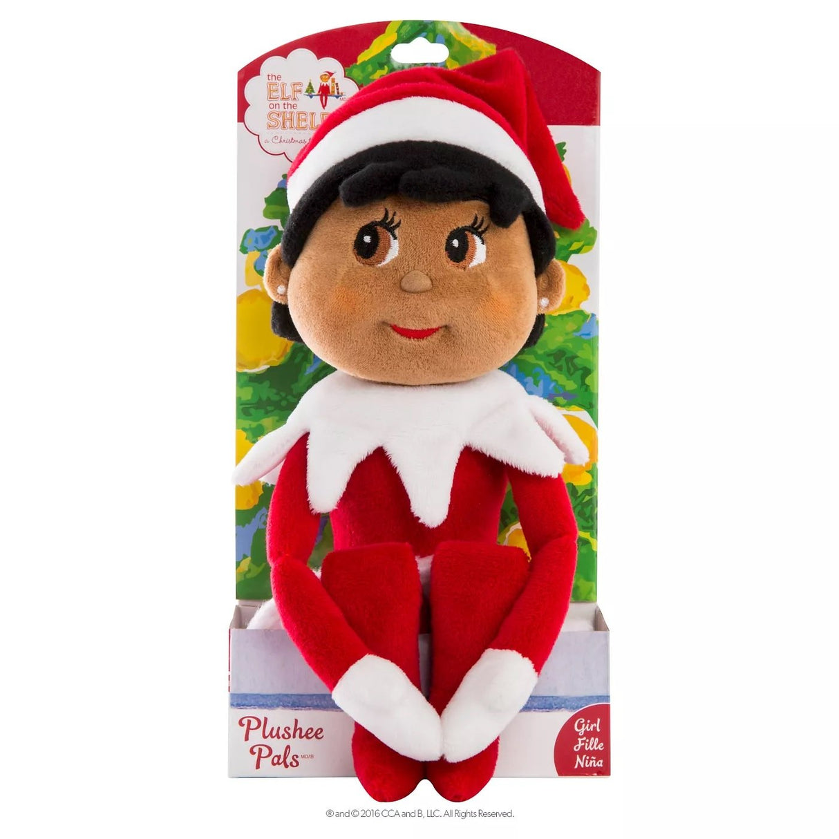The Elf On The Shelf® Dark Skin Girl Plushee Pal