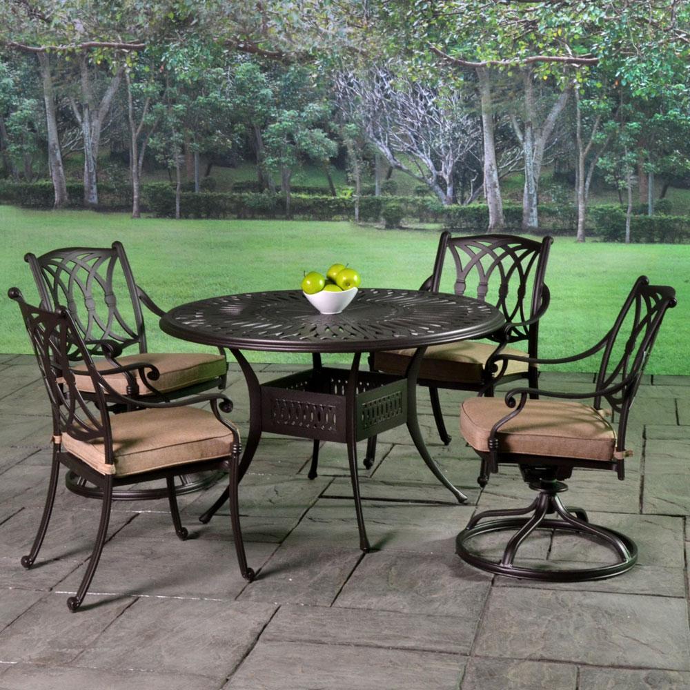 Madison Cast Aluminum Cushioned Patio Dining Sets