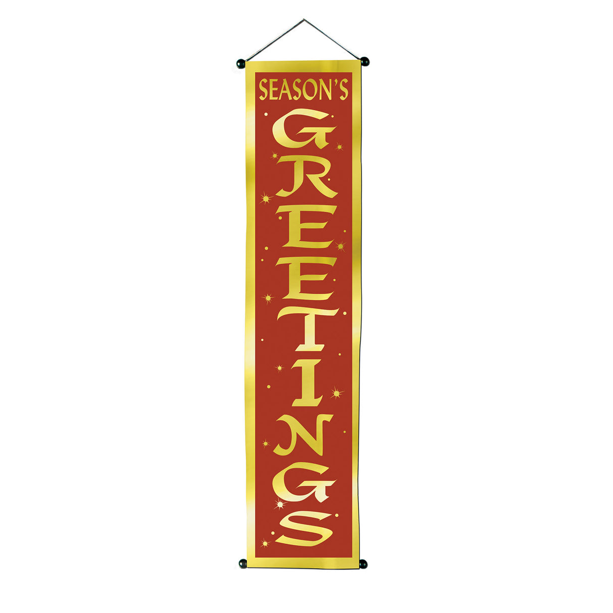 4' Velvet "Season's Greetings" Banner