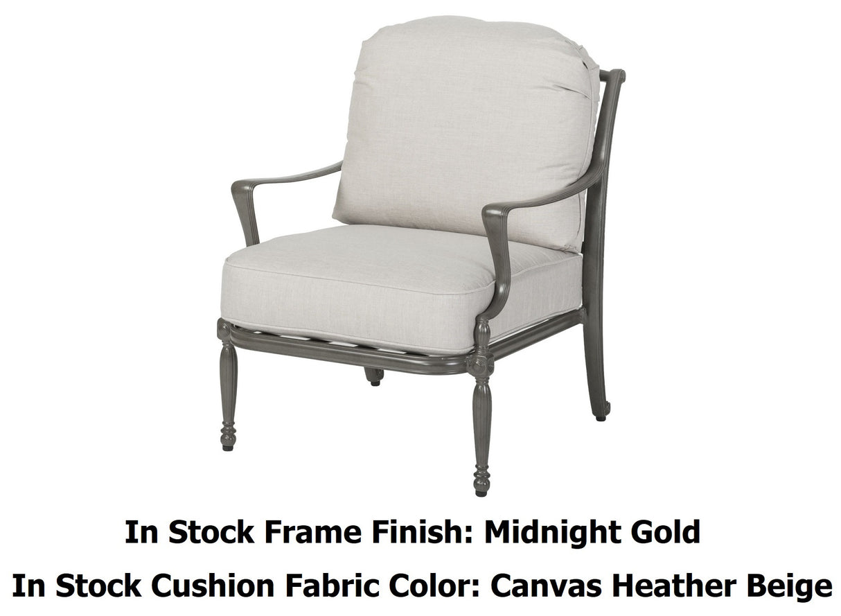 Bel Air Cushioned Cast Aluminum Seating & Chat Sets