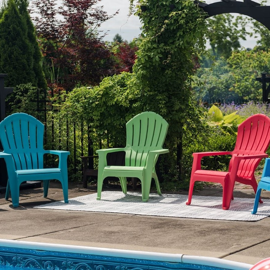 Kids Resin Stacking Adirondack Chairs