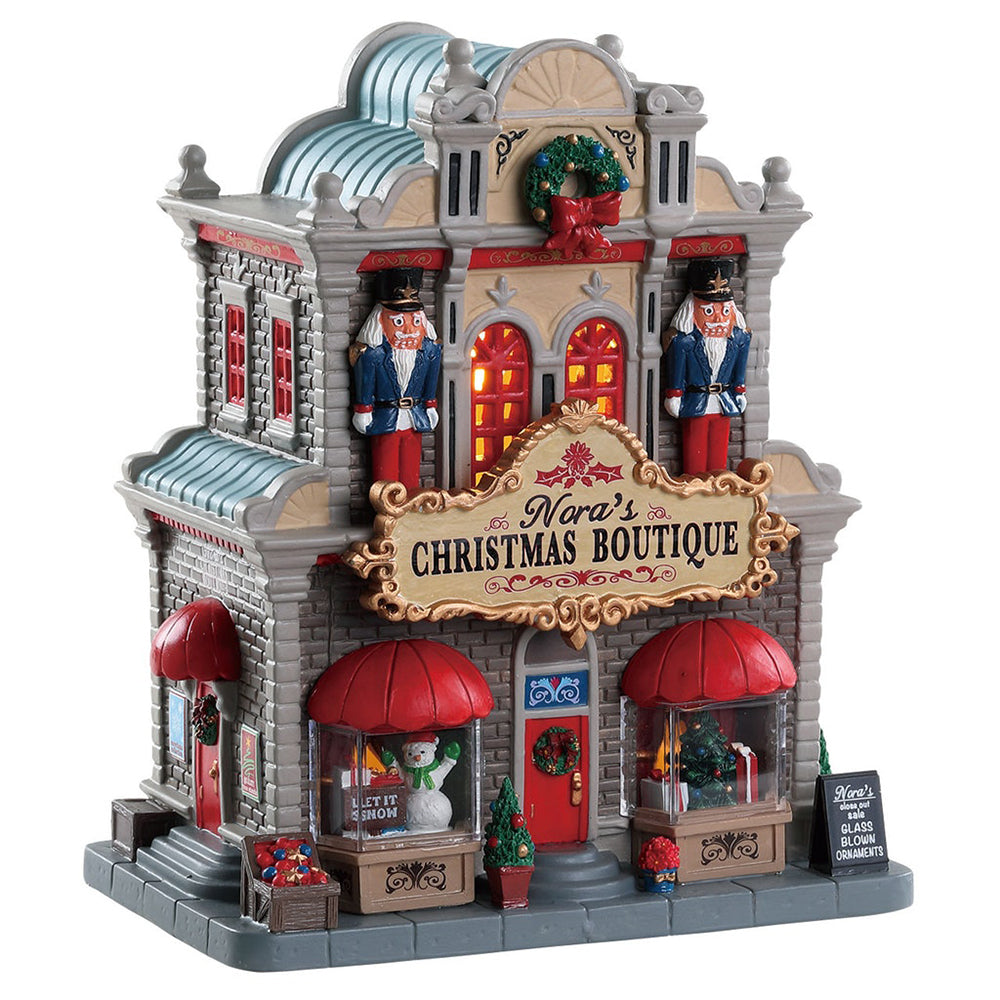 Lemax Caddington Village Nora's Christmas Boutique Lighted Building