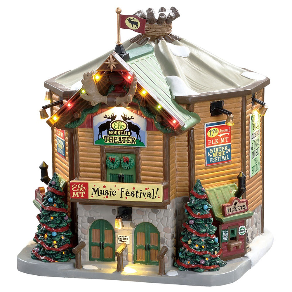 Lemax Vail Village Elk Mountain Music Festival Lighted Building #85319