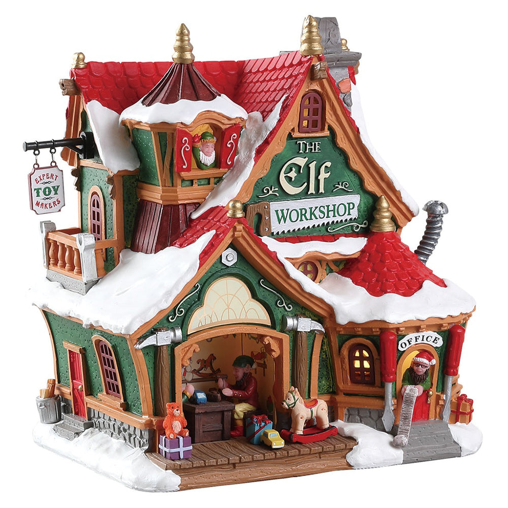 Lemax Santa's Wonderland The Elf Workshop Lighted Building