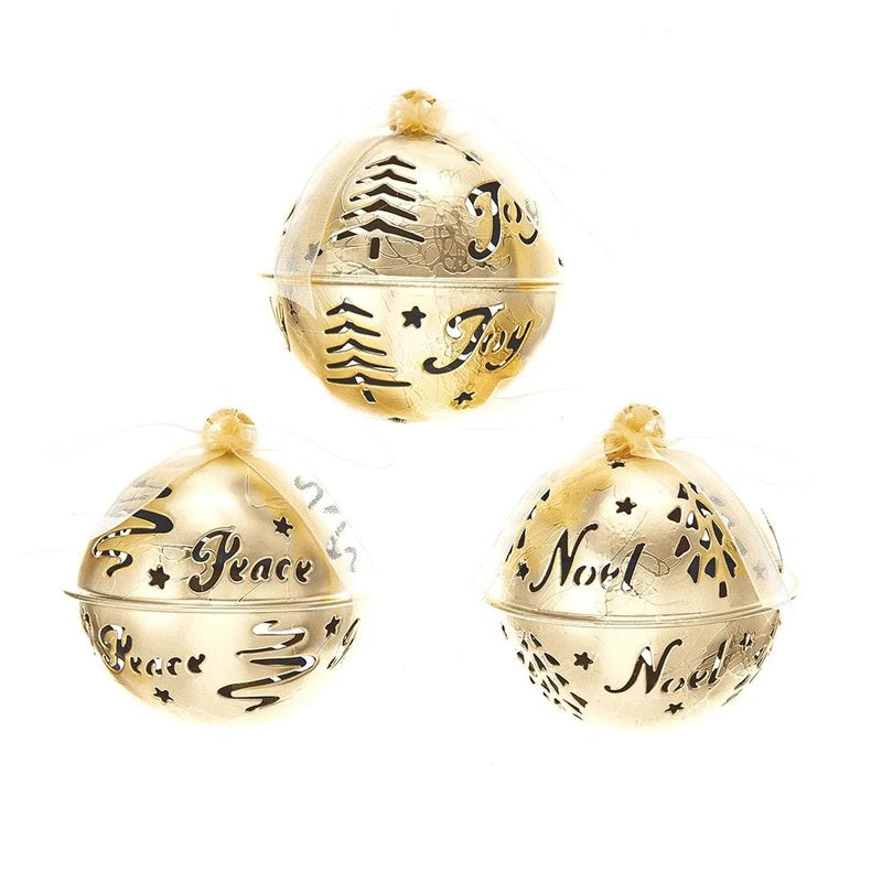 Gold bell ornaments.