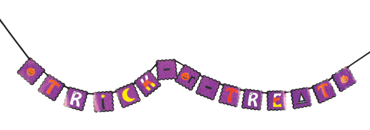 Halloween Glitter Banner Décor