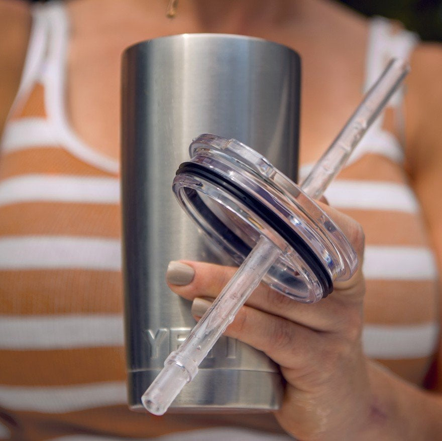 Yeti straw and lid.