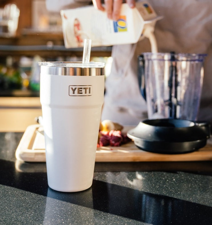 Yeti straw and lid.