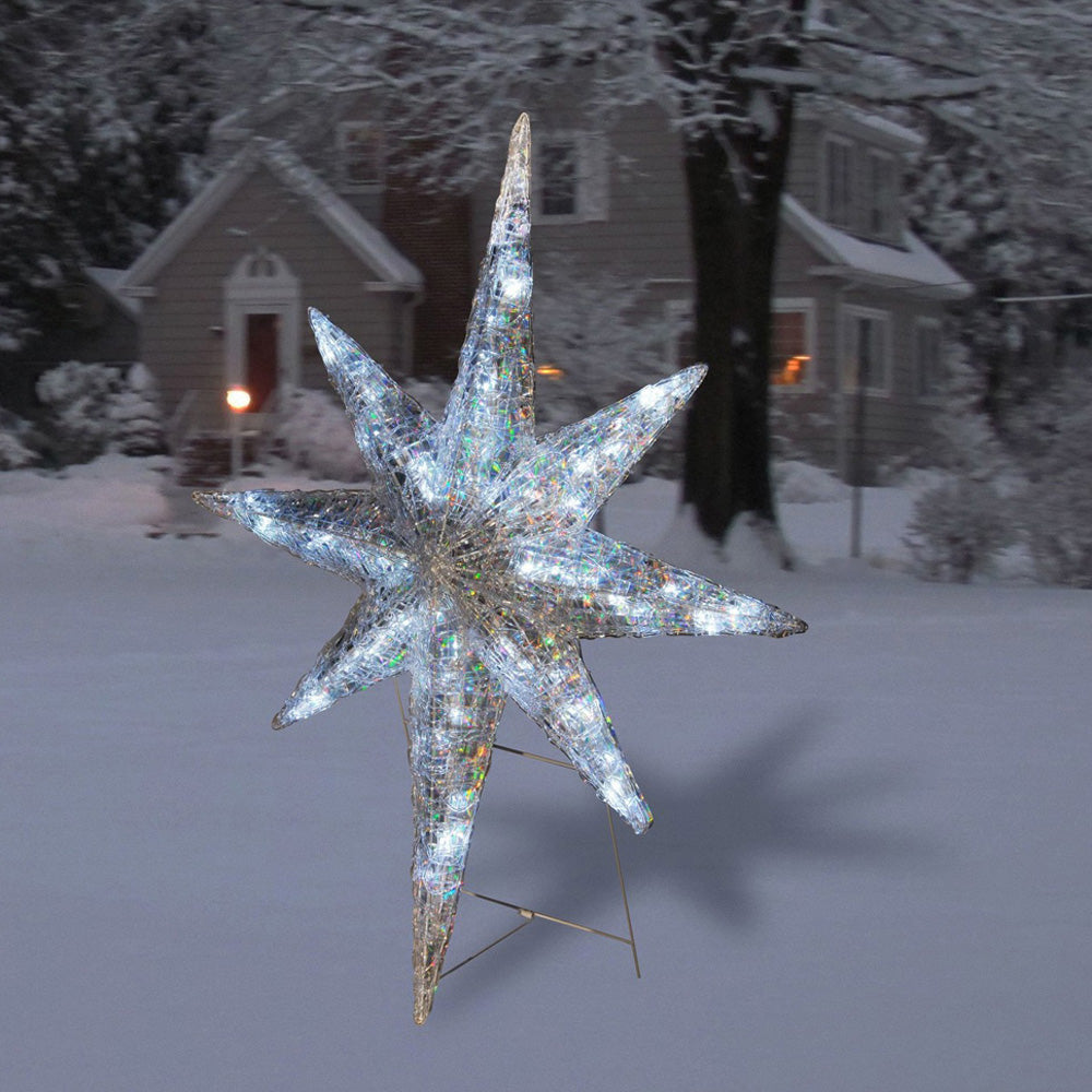 42" Ice Crystal LED Lighted Star Sculpture
