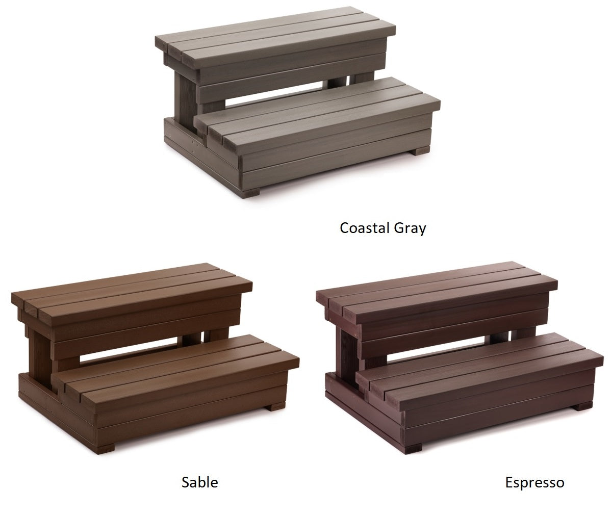 Hot Spring Limelight® Everwood Spa Steps