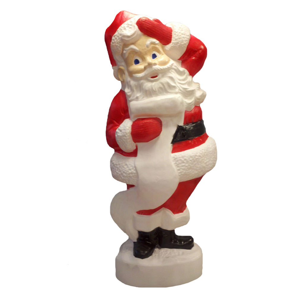 43" Santa With List Blow Mold Christmas Decoration, 75180