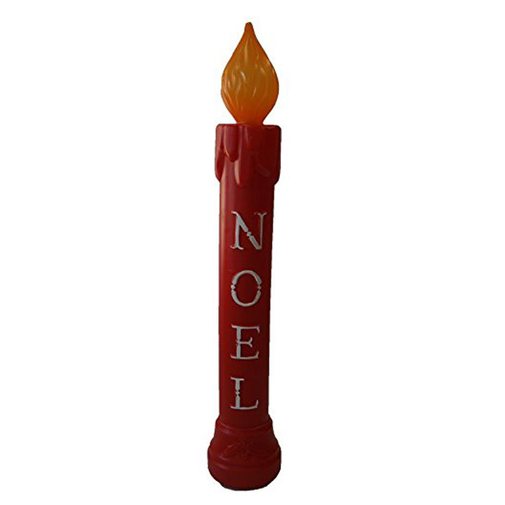 39" Noel Red Candle Blow Mold Christmas Decoration, Union Products 77330