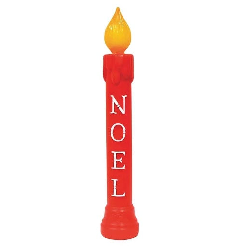 39" Noel Red Candle Blow Mold Christmas Decoration