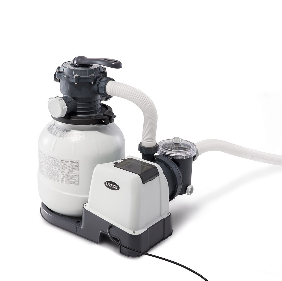 Intex 18' x 9' x 52" Ultra XTR™ Rectangular Frame Pool Set with Sand Filter Pump