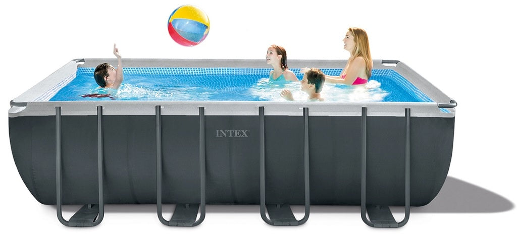 Intex 18' x 9' x 52" Ultra XTR™ Rectangular Frame Pool Set with Sand Filter Pump