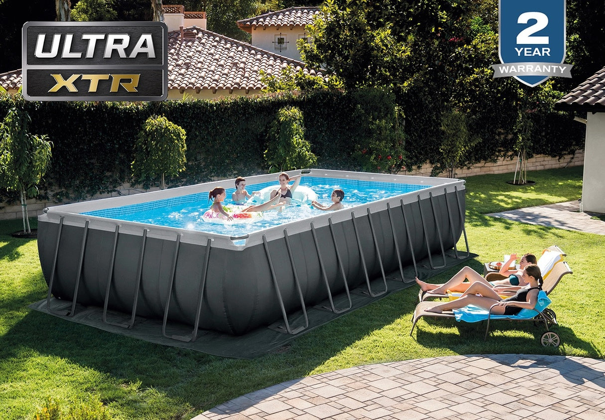 Intex 24' x 12' x 52" Ultra XTR Rectangular Frame Pool Set with Sand Filter Pump