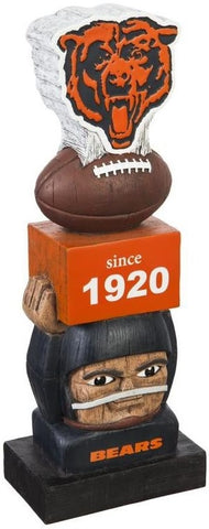 NFL Chicago Bears Vintage Tiki Totem Garden Statue