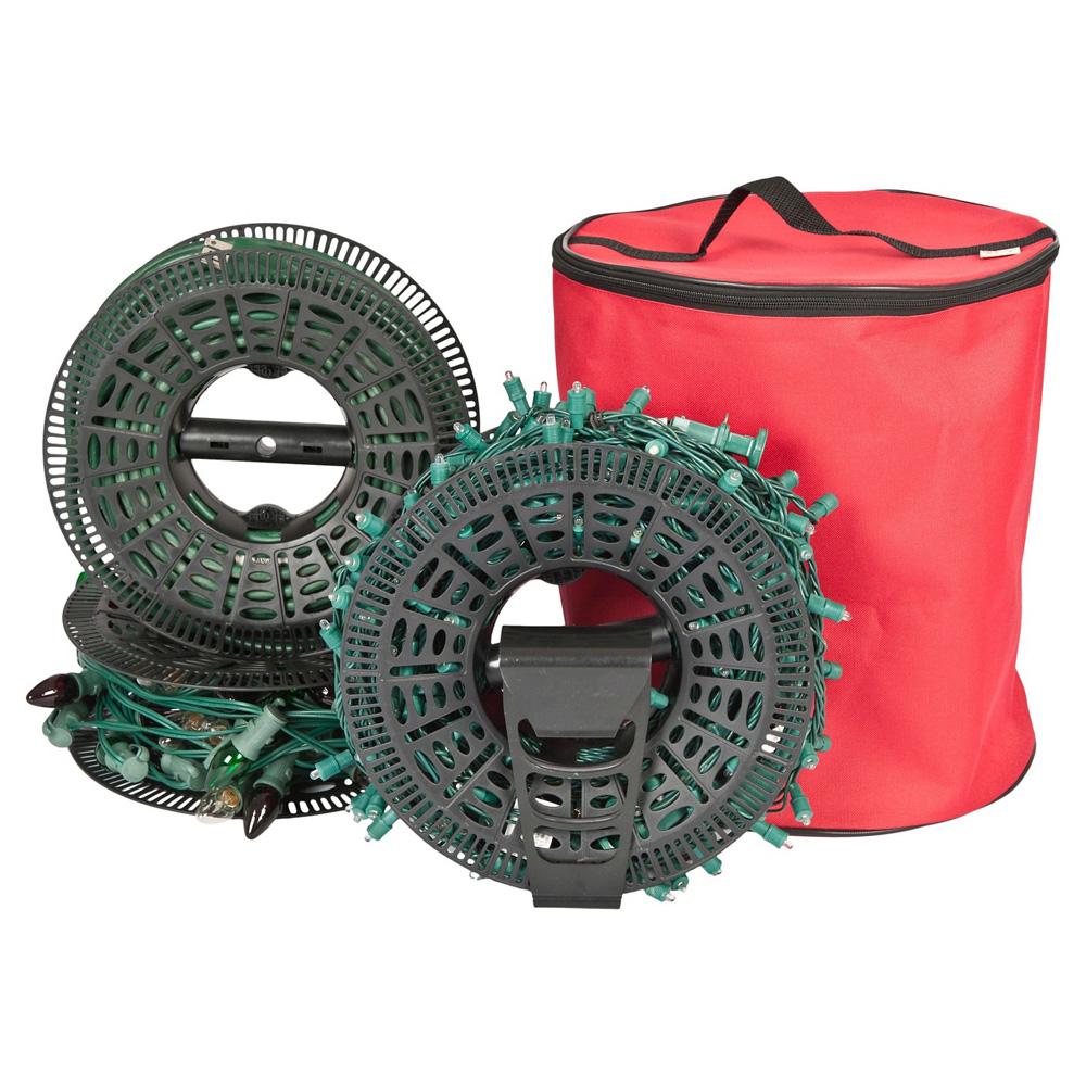 TreeKeeper Santa's Bags Install 'N Store Light Storage Bag with Reels
