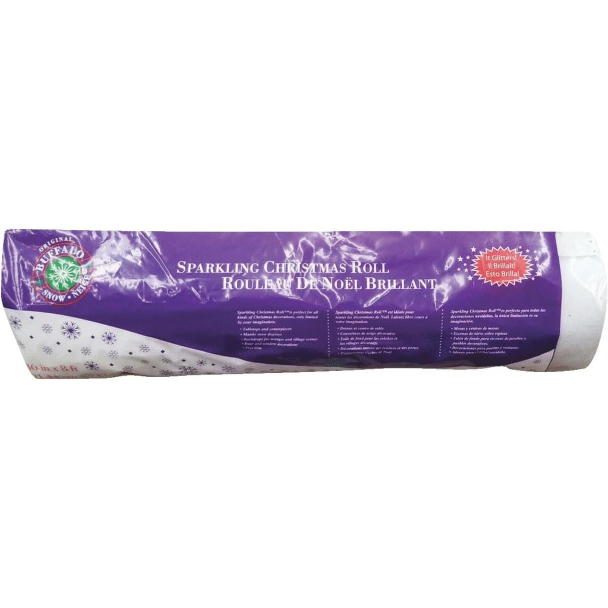8' Snow-Tex® Artificial Sparkling Snow Mini Christmas Roll
