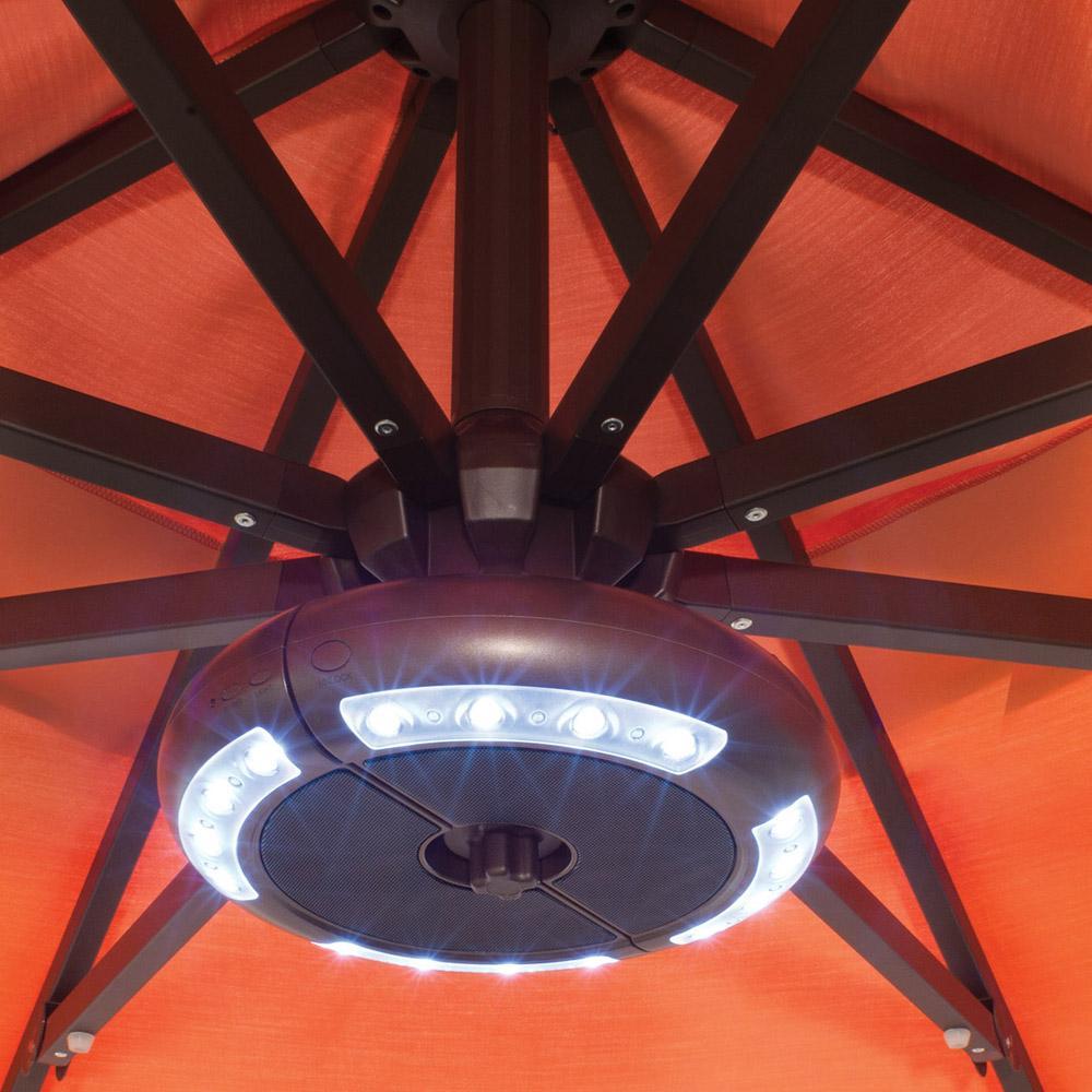 Luna Umbrella Light with Bluetooth Speaker by Treasure Garden