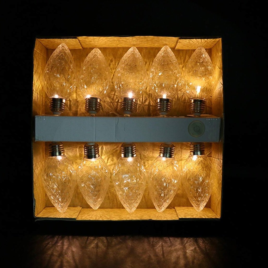 Alpine Decorative String Lights with Faceted LED Bulbs