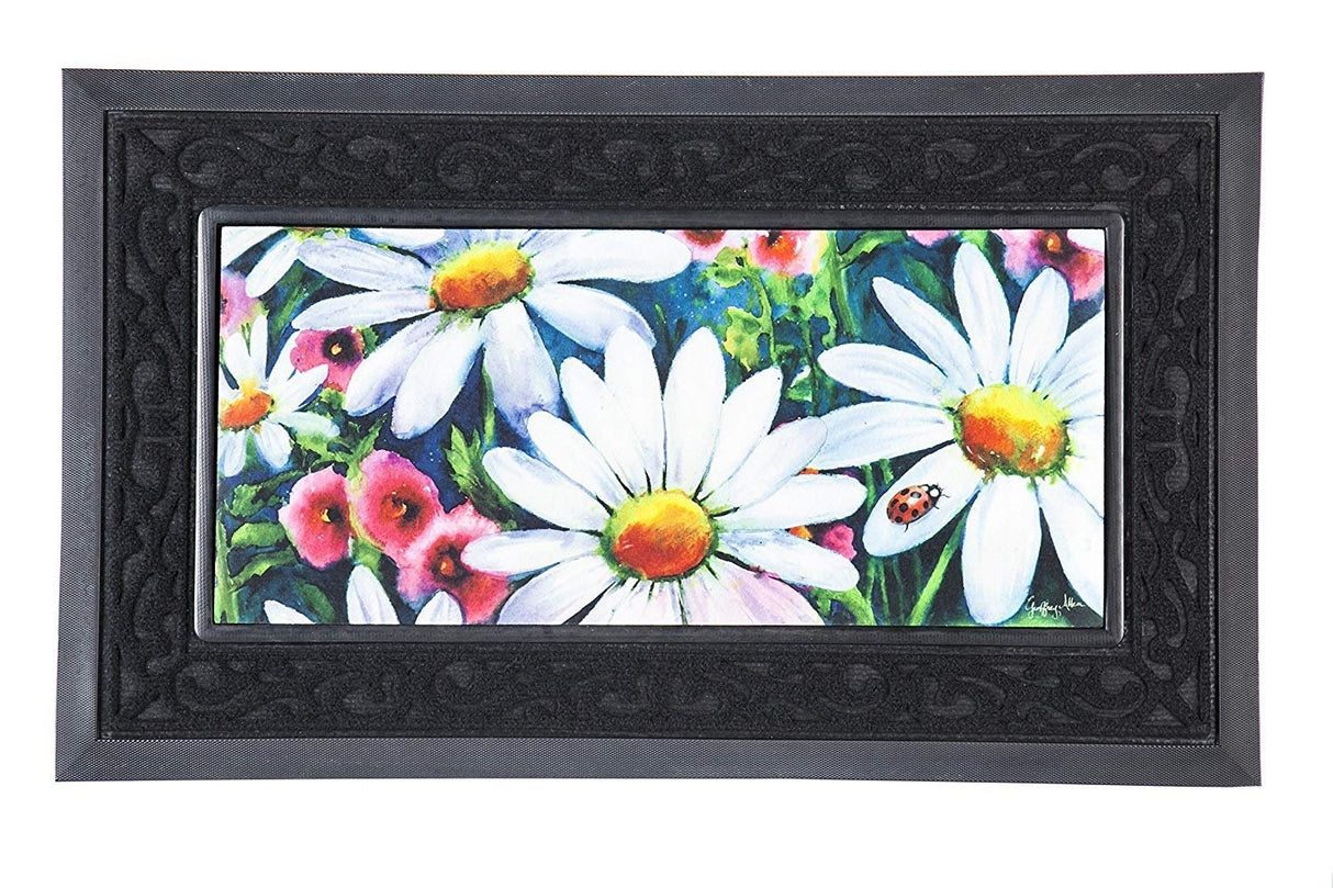 Decorative Black Sassafras Doormat Tray