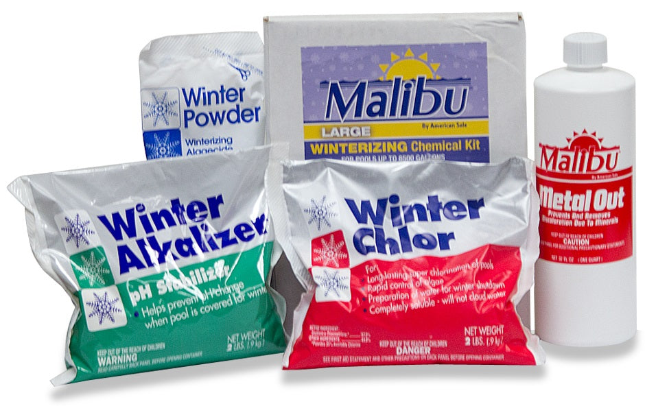 Malibu Large Swimming Pool Winterizing Kit Up To 8,500 Gallons Water