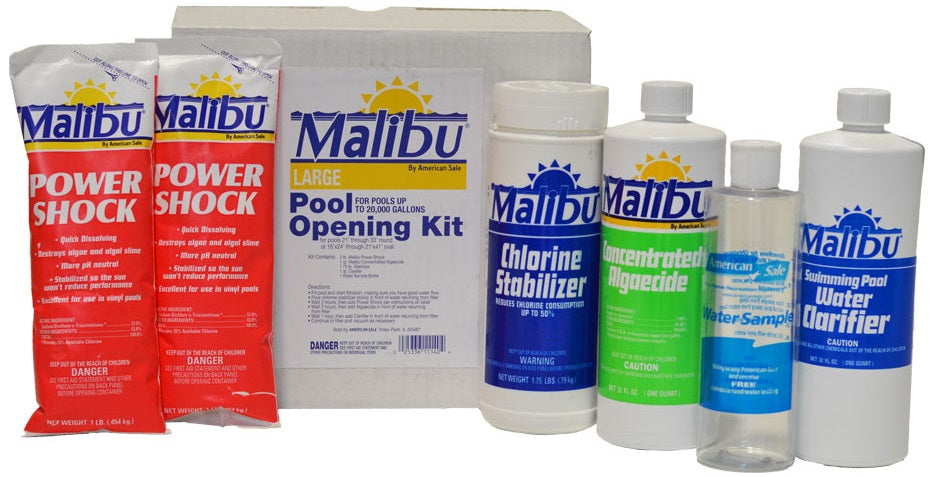 Malibu Large Pool Opening Kit Up To 20,000 Gallons Water
