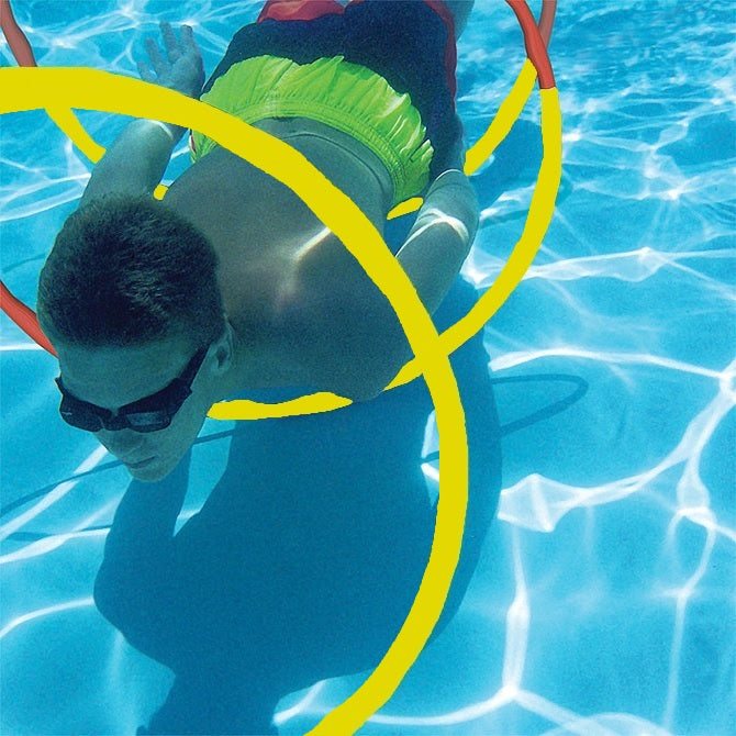 Yellow rings you can swim through.