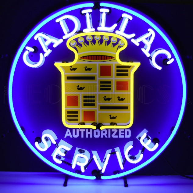 Neonetics Cadillac Service Neon Sign