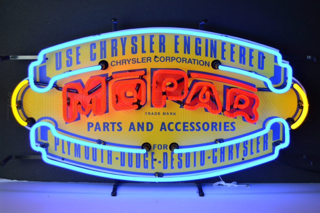 Neonetics Mopar Vintage Shield Neon Sign