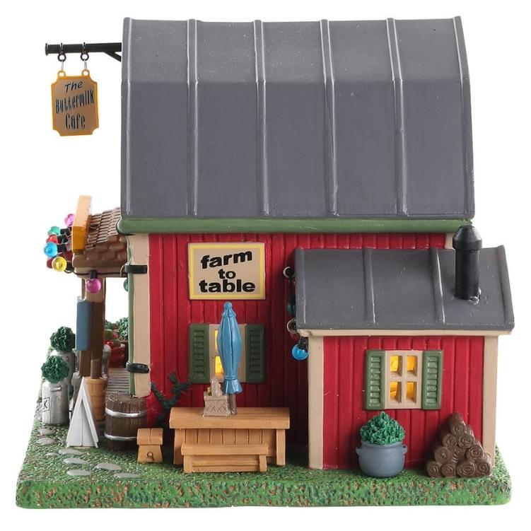 Lemax Harvest Crossing Lighted Building: The Buttermilk Café #85388