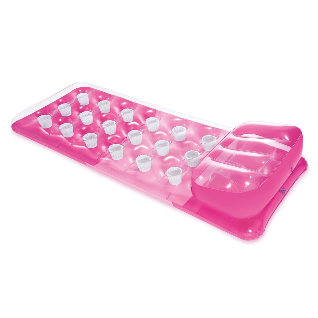 Pink pool mattress.