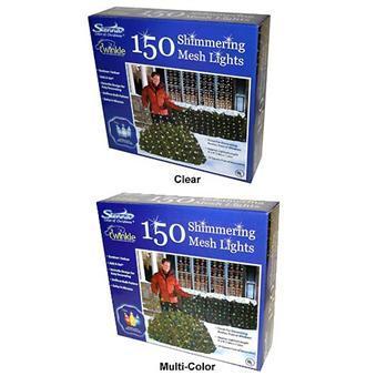 150 Shimmering Net-Style Mesh Christmas Lights