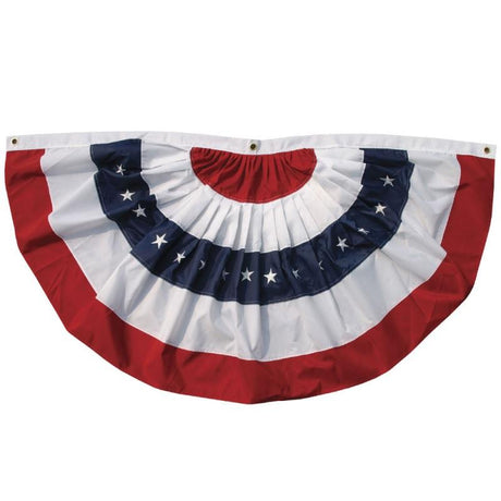 Patriotic bunting.