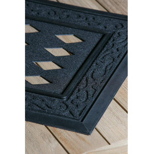 Decorative Black Sassafras Doormat Tray