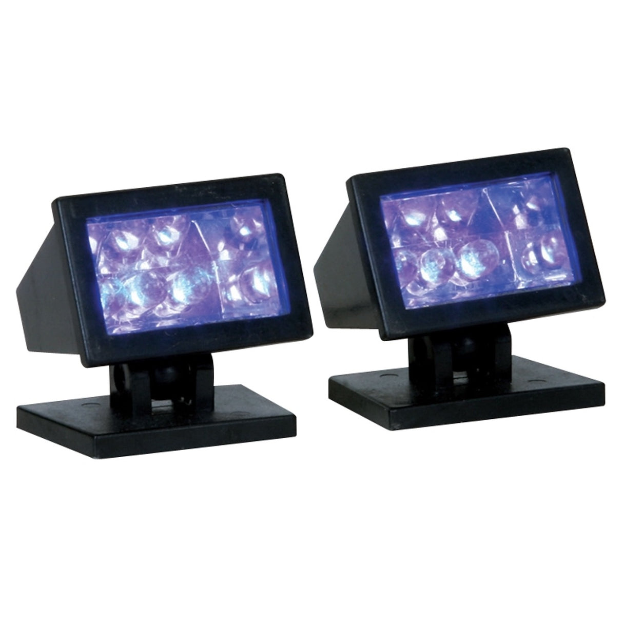 Set of two purple lights to add to your Lemax display.