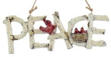 6.25" Birch Word Ornament