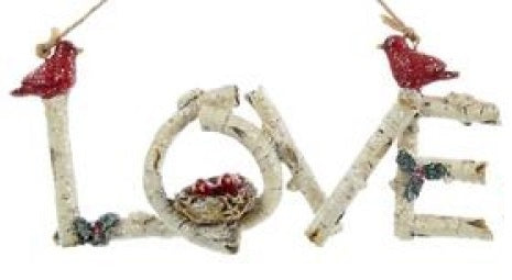 6.25" Birch Word Ornament