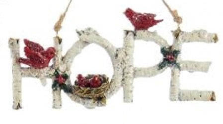 6.25" Birch Word Ornament