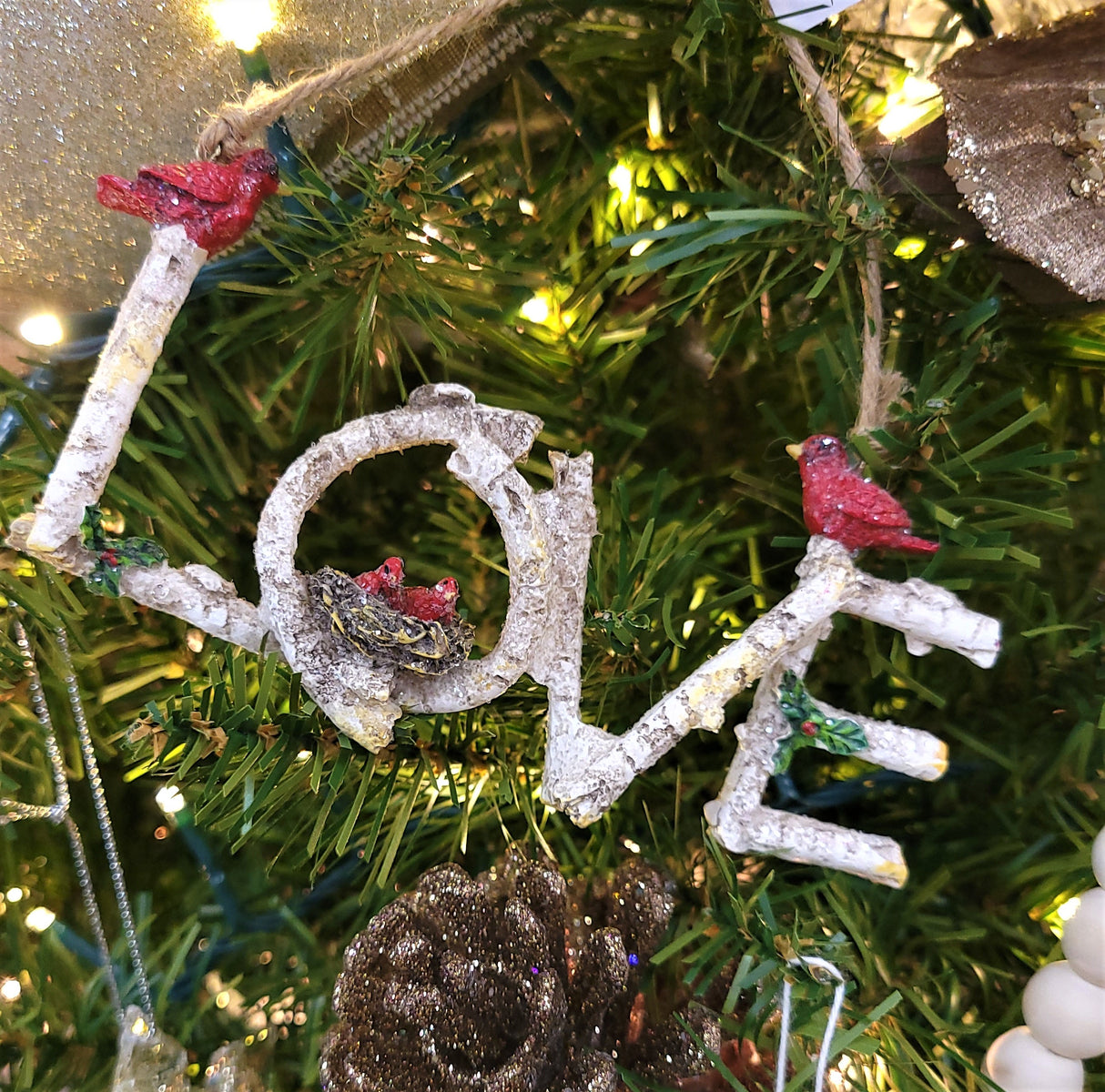 6.25" Birch Word Ornament