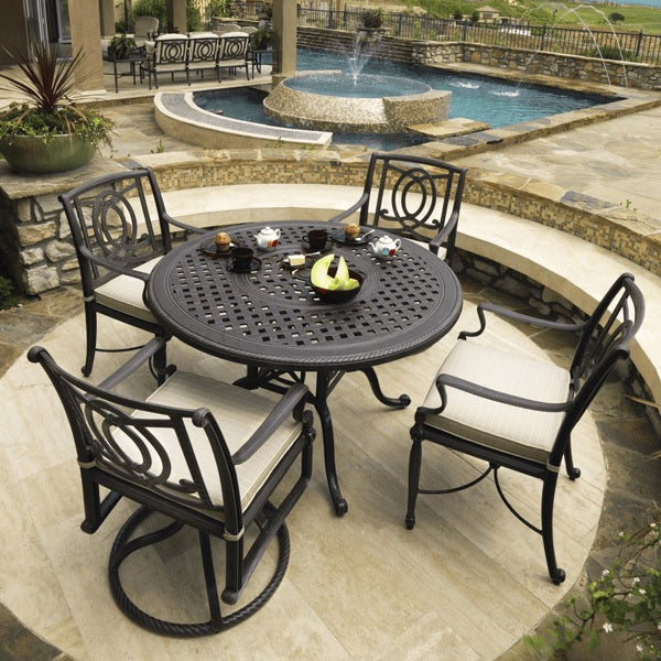 Bel Air Cast Aluminum Cushioned Patio Dining Sets