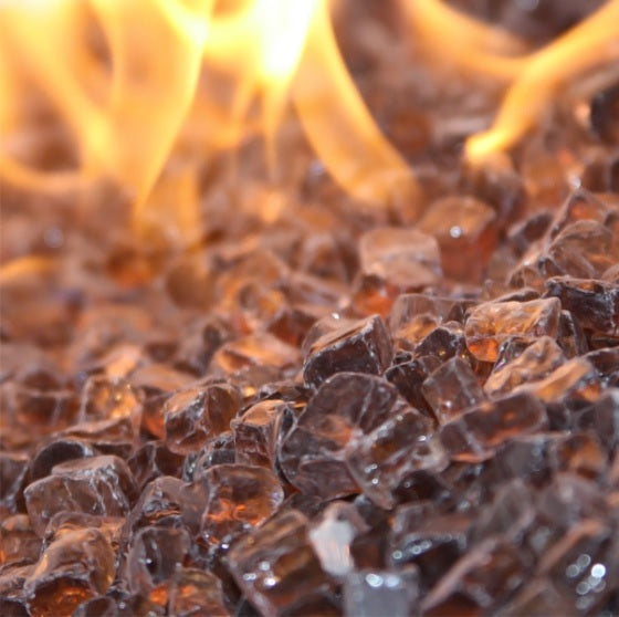 1/2" Copper Reflective Fire Pit / Fireplace Fire Glass